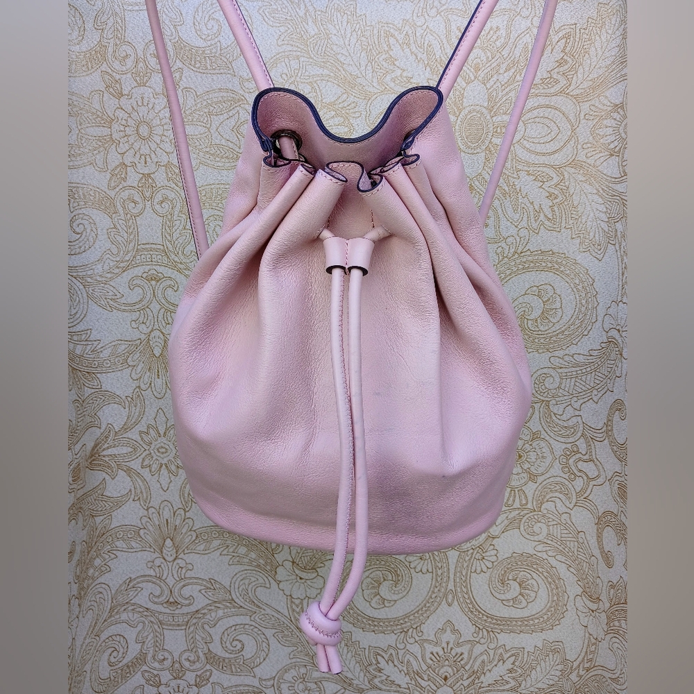 Treasure & Bond Delaney Light Pink Leather Versitile Backpack Purse